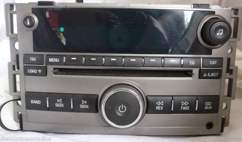06-09 chevrolet malibu am fm radio 6 disc cd player 25842775 *