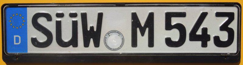 German euro license plate + frame volkswagen porsche volvo mercedes benz audi a4