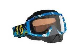 Scott hustle snowcross w/ silver chrome acs thermal lens adult goggles,vice
