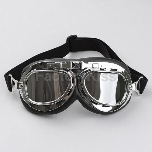 Steampunk Goggles Motorcycle Glasses Industrial Goth Unique Chrome, US $4.99, image 2