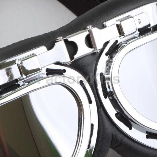 Steampunk Goggles Motorcycle Glasses Industrial Goth Unique Chrome, US $4.99, image 5