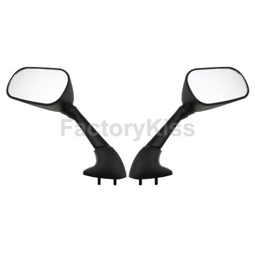 Gau left right motorcycle mirrors for yamaha yzf r1 00-01 black