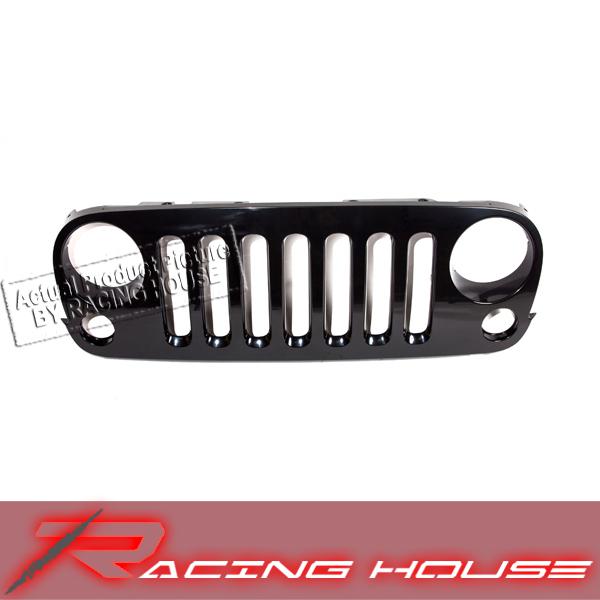 2007-2008 jeep wrangler front new grille grill assembly replacement parts unit