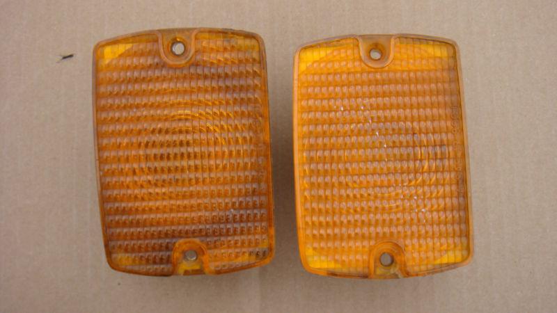 87-95 jeep wranger front turn signal marker lights pair set 88 89 90 91 92 93 94