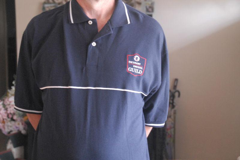 Detroit diesel golf shirt lightly worn