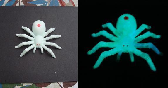 Glow in the dark spider