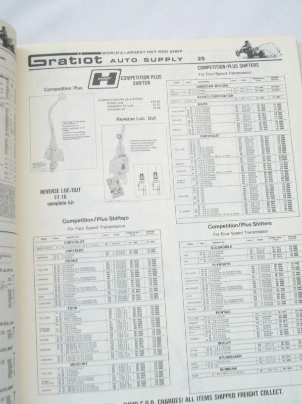 Purchase Gratiot Auto Supply Catolog 1970 in Debary, Florida, US, for