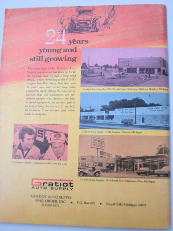 Purchase Gratiot Auto Supply Catolog 1970 in Debary, Florida, US, for