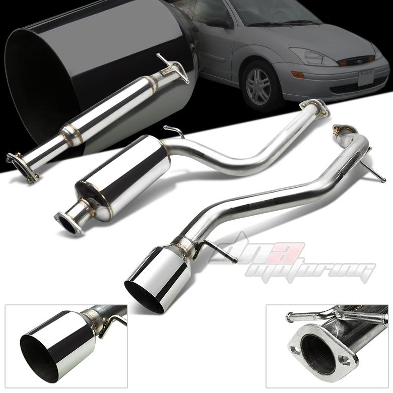 00-04 ford focus zx3/zx5 dohc 4.5" tip muffler catback/cat back exhaust system