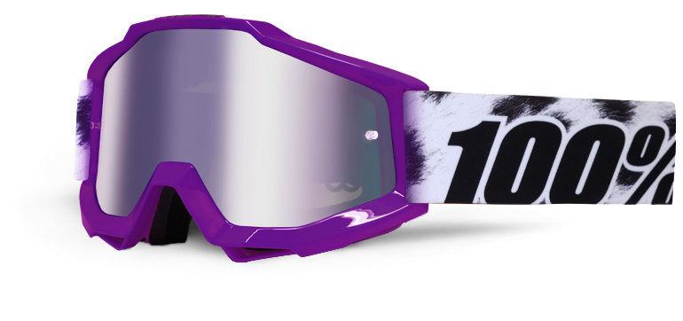 100% accuri junior youth goggle cheetah lens mirror silver motocross  mx percent