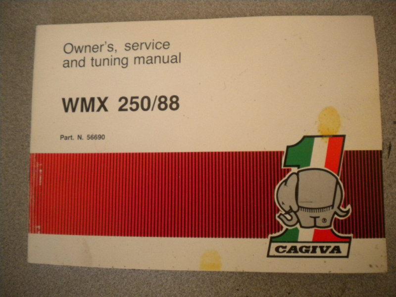 Cagiva wmx 250 1988 owners service tuning manual 56690