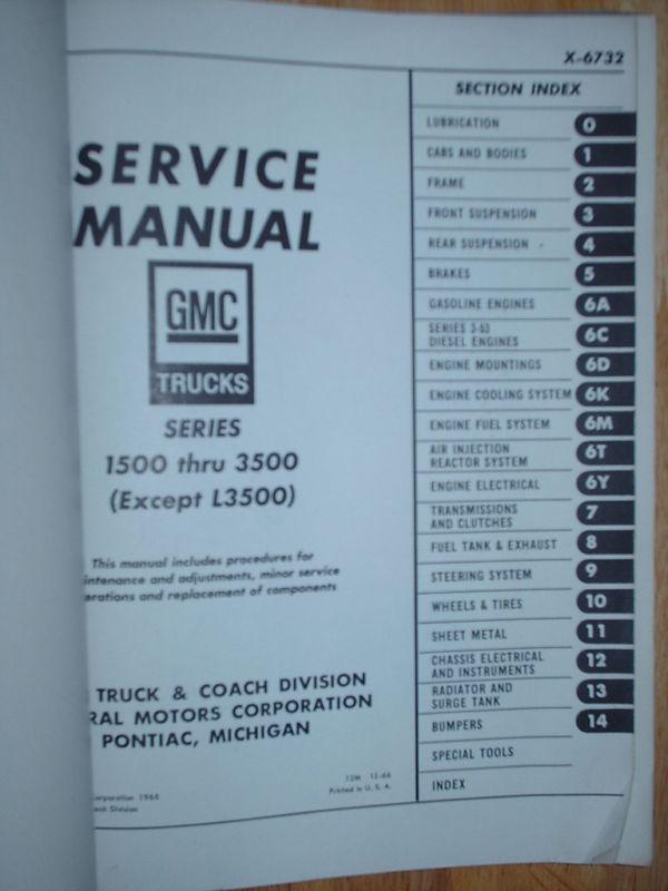 1967 GMC SHOP MANUAL / SHOP BOOK / GOOD ORIGINAL!!!, US $37.50, image 4