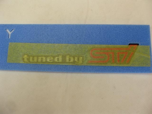 Subaru tuned by sti emblem legacy exiga 2.0gt genuine jdm