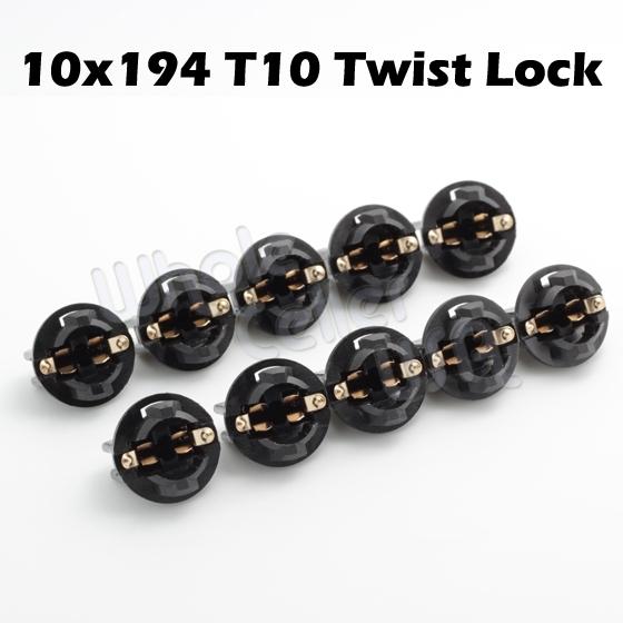 10 168/194(t3-1/4) twist lock wedge instrument panel dash light bulb base socket