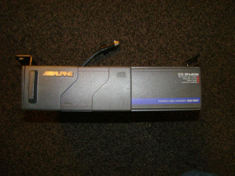 1996 alpine compact disc changer cd shuttle 6 disc holder factory 96 chm-s601
