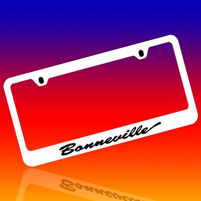 Pontiac bonneville engraved license plate frame *script