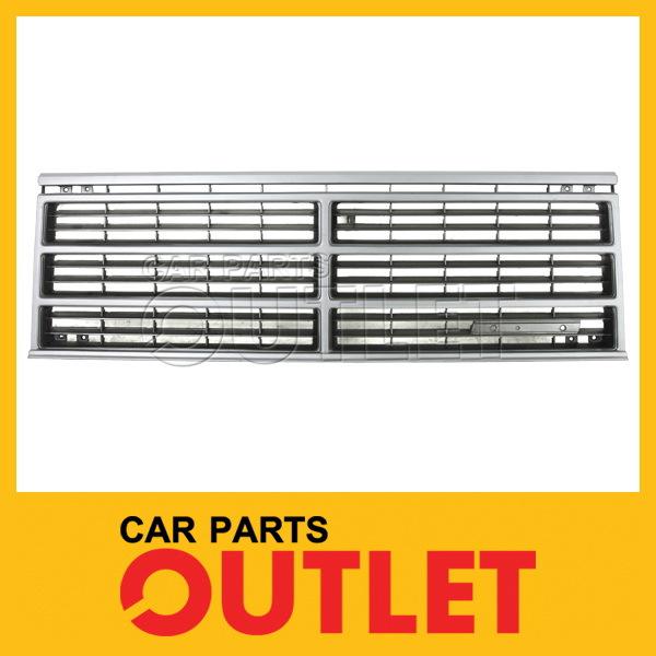 87-90 dodge caravan front grille grill assembly es le replacement