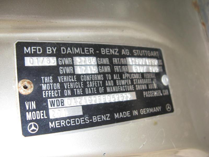 85 MERCEDES 190E D SEAT BELT ASSEMBLY FRONT RIGHT PASSENGER RH R. RETRACTOR W201, US $50.00, image 7