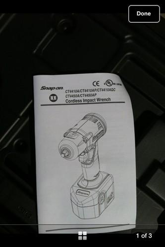 BRAND NEW!!! Snap On CT4410A Electric Impact Gun 14.4v 3/8drive, US $375.00, image 3