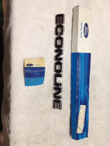 Nos oem ford econoline 1961-1979 name plate emblem badge d5uz-1125622-e