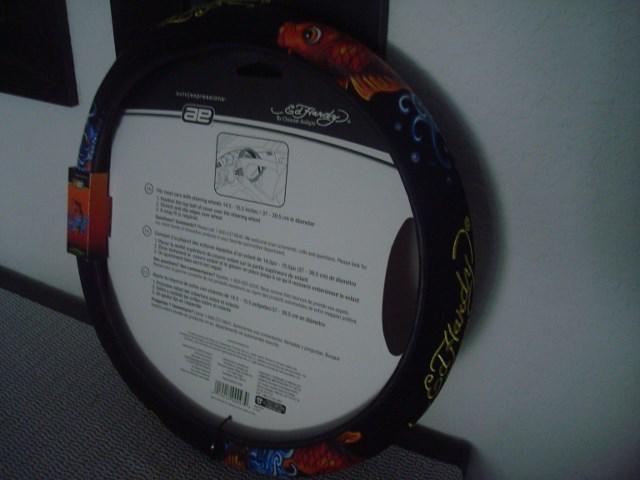 NEW ED HARDY Auto Expressions Christian Audigier Steering Wheel Cover Koi fish, US $13.99, image 3