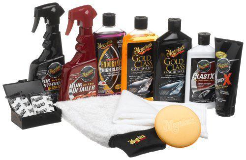 Meguiar's complete car care kit cleaning car wash wax tire protectant