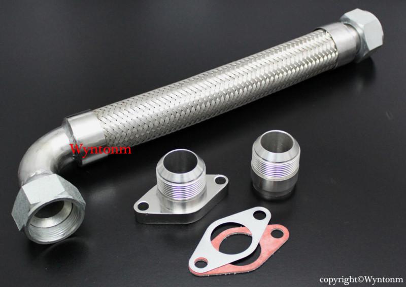 35mm 38mm Wastegate Flex SS Dump Pipe Kit with Mild Steel weld flange + Gaskets, US $45.99, image 2