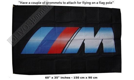 New bmw big banner flag m series power m5 3 8 e30 m3 3x5 feet m3