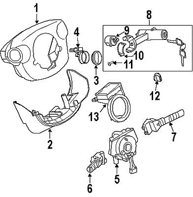 Infiniti b5567ev00e genuine oem factory original switch housing
