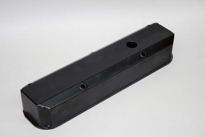 Big block chevy prw aluminum valve cover tall black vc454-29 crankcase evac hole