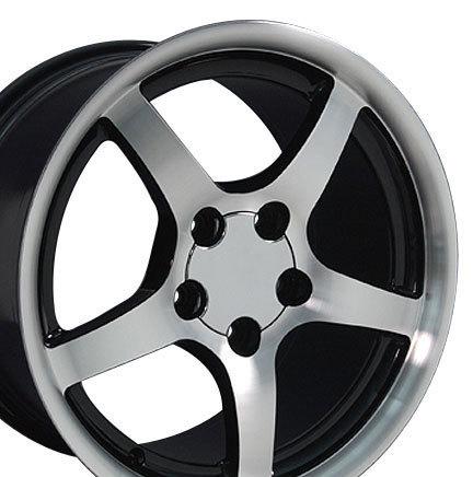 17" corvette c5 style deep dish wheels set rims fit camaro