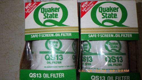 Quaker state qs13 oil filter-two new in original box for 1964-1979 chevys