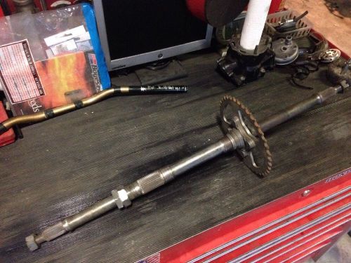 89-02 suzuki lt160 axle / rear sprocket