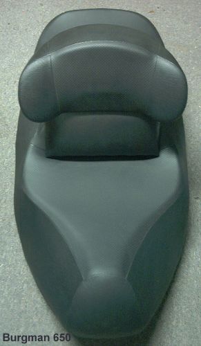 New suzuki burgman 650 tall drivers driver backrest  back rest seat black gift
