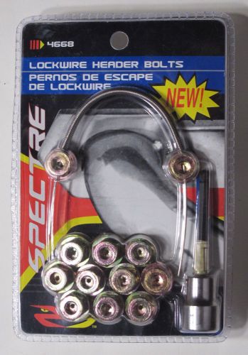 Spectre lockwire header bolts pn4668 new sealed package