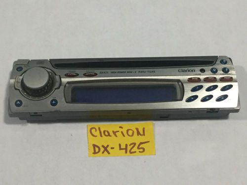 CLARION RADIO FACEPLATE MODEL DX-425  DX425  TESTED GOOD GUARANTEED, US $35.00, image 1