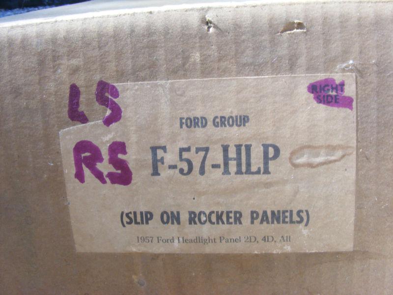 Vintage Ford 1957 sedan front fender caps, pair NOS, US $24.00, image 2