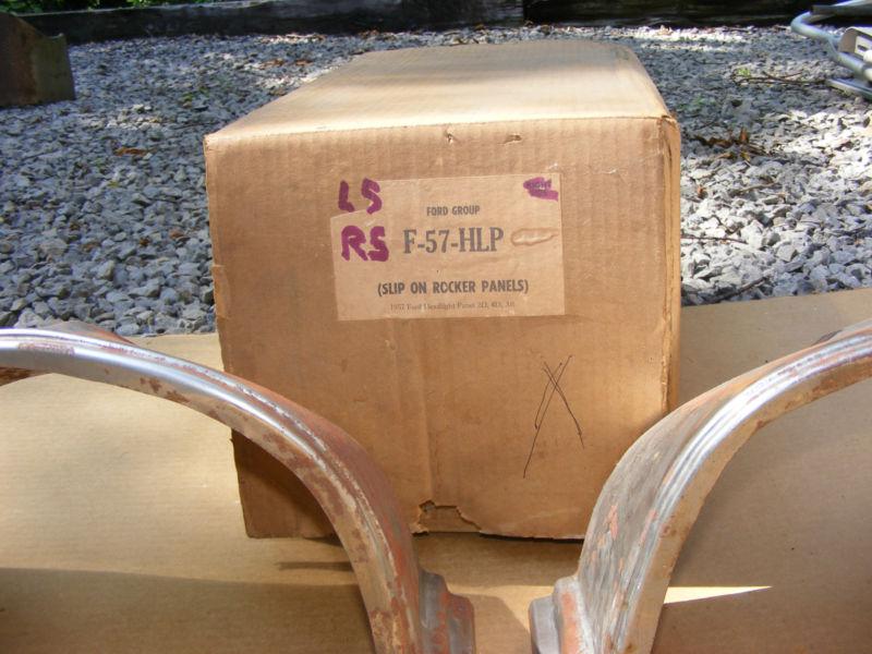 Vintage Ford 1957 sedan front fender caps, pair NOS, US $24.00, image 3