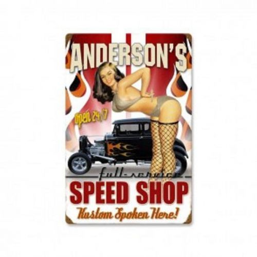 Custom speed shop sign with your name on it