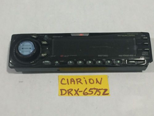 Clarion radio faceplate only  model drx6575z  tested good  guaranteed