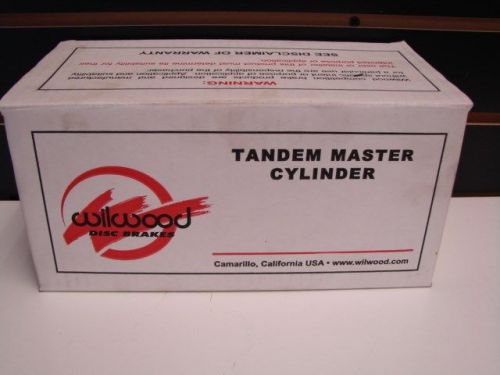 Wilwood disc brakes 260-8555 - wilwood aluminum tandem master cylinder