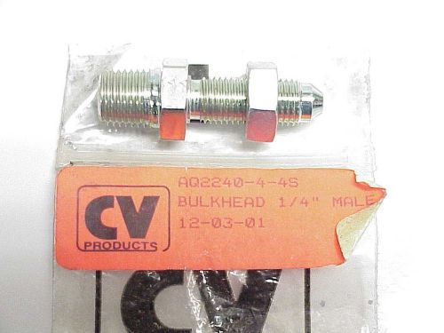 New aeroquip 2240-4-4s bulkhead connector male 1/4" x 1/4" npt #195