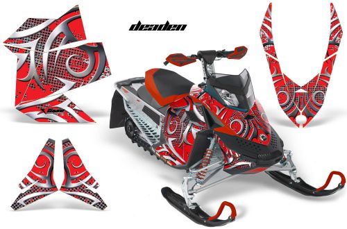 Amr racing brp sled decal mx z graphic wrap kit freeride skidoo rev xp deaden rd