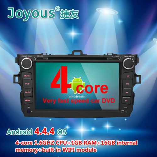 Quad core android 4.4 car dvd player for toyota corolla 2006-2011 gps navigation