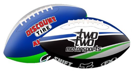 Smooth industries two two motorsports soft 6" football blue/green os