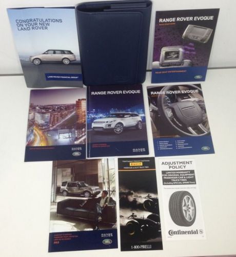 2013 range rover evoque owner's manual with case new #5