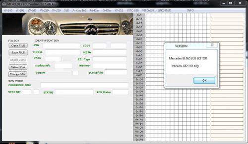 Mercedes benz software ecu immobilizer pin extractor virginize immo clear utily