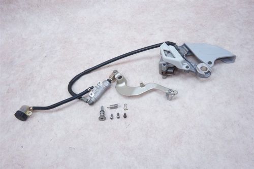 2002 02 yamaha yz250 yz 250 oem rear brake assembly master caliper pedal &amp; line