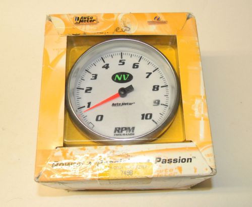 Auto meter 7498 nv in-dash mount tachometer 5&#039;&#039;, electrical full sweep
