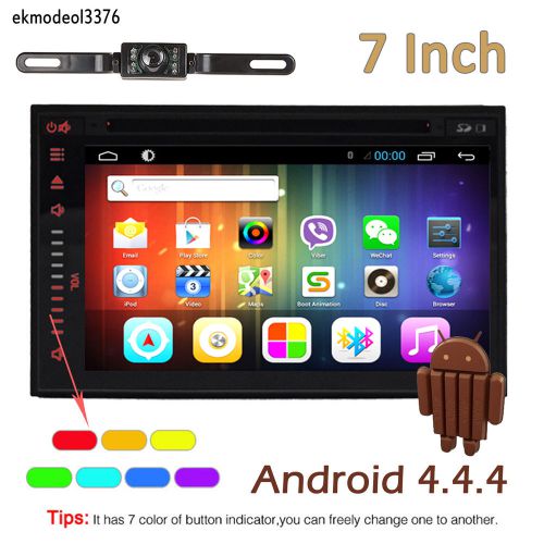 Universal android4.4 dvd /cd 2 din 7"  navi radio bt sensitivity touch screen